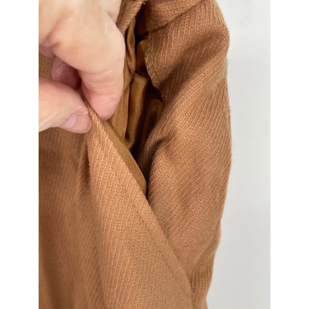 Pendleton Womens Skirt 14 Midi Camel Tan 100% Virgin Wool Vintage USA Modest